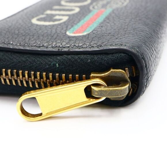 Gucci Around Zip Coin Case Leather Wallet - Picture 5 of 12